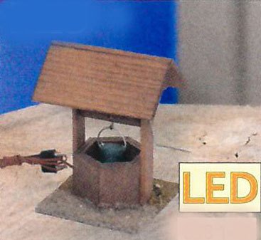 LED-Brunnen mit Dach